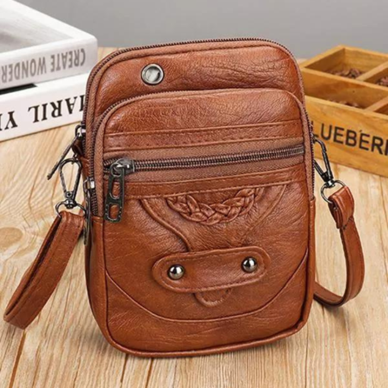 Carice™ Vintage Leather Bag - Timeless Retro Everyday Style