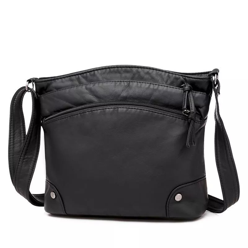 Freya™ Leather Shoulder Bag - Elegant Everyday Functional Style