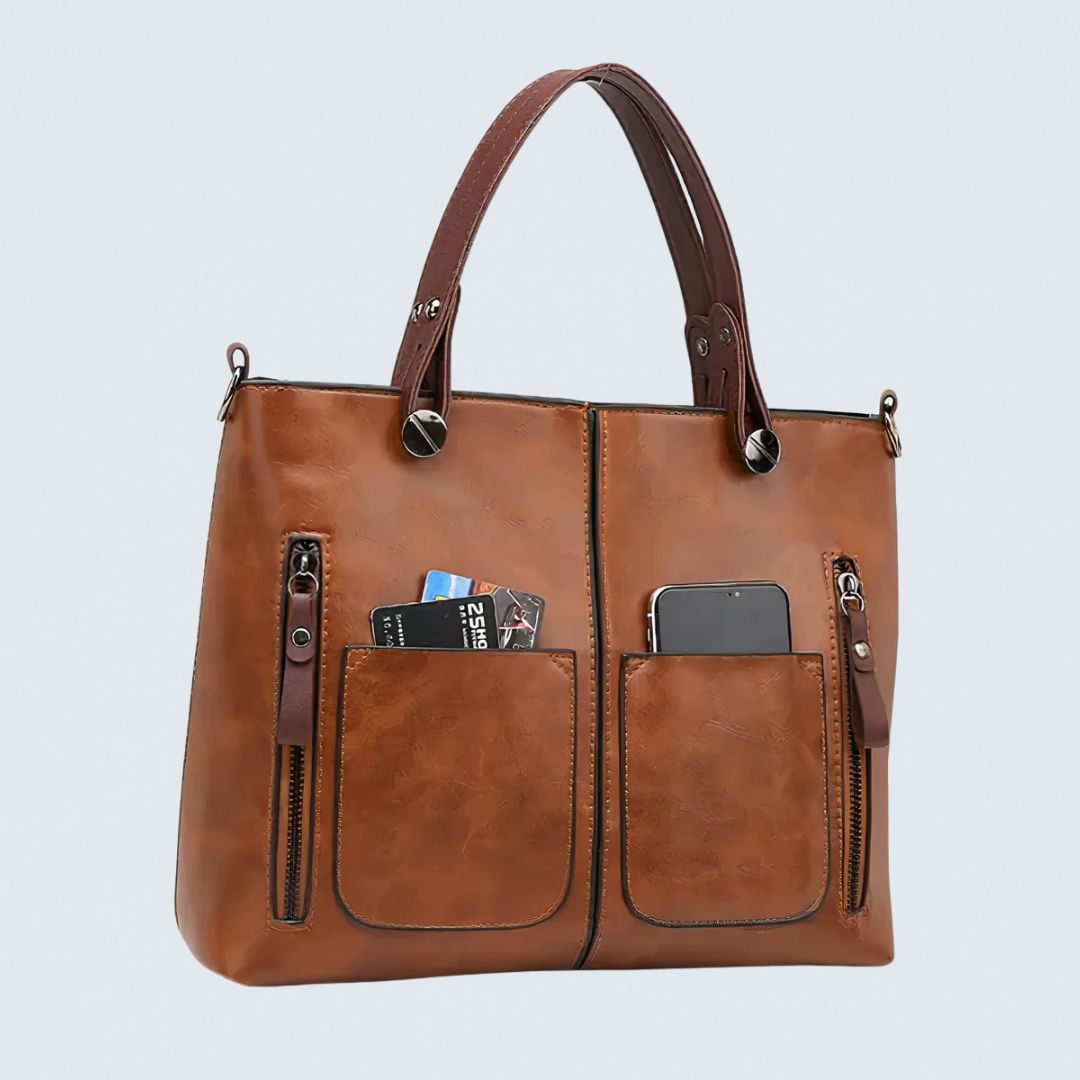 Thalia™ Stylish Leather Bag - Elegant Everyday Minimalist Style