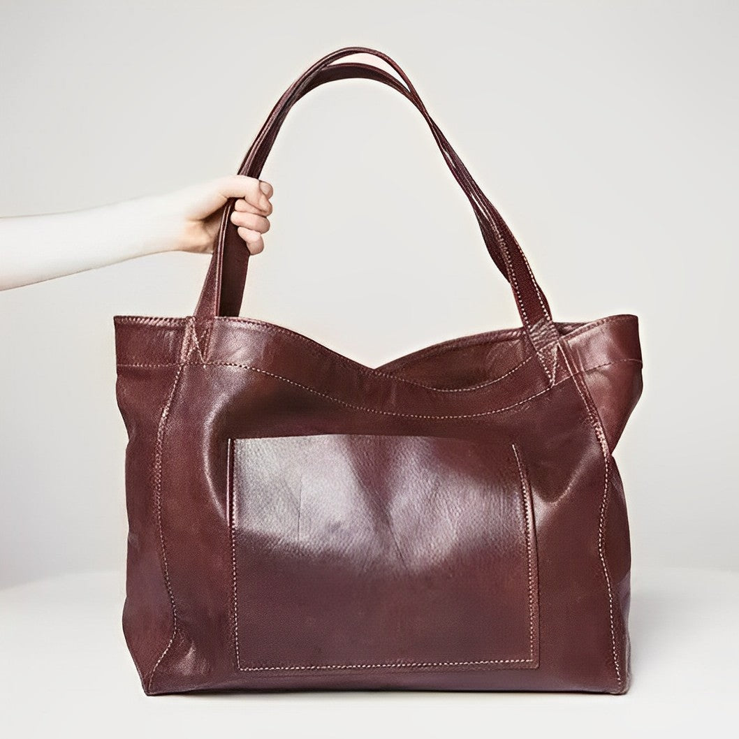 Zaira™ Vintage Leather Bag - Timeless Structured Everyday Style