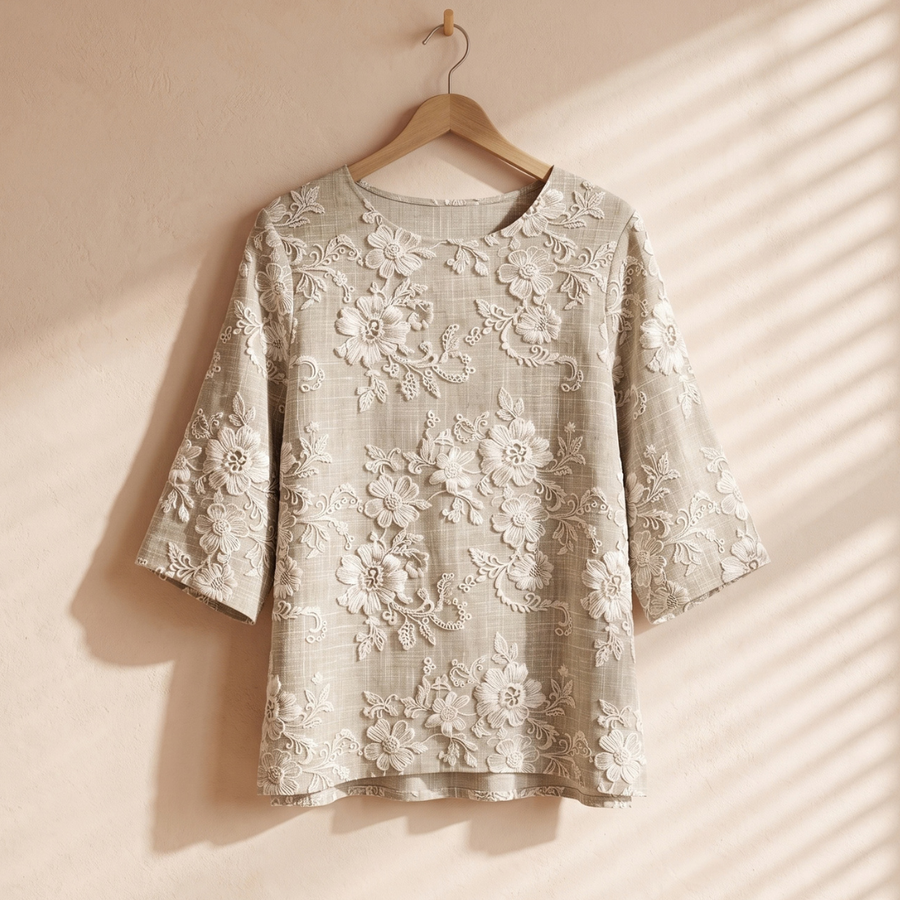 Abigail | Vintage-Print Top