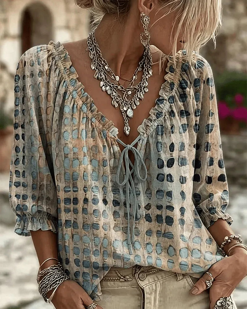 Araminta -V-Neck Blouse