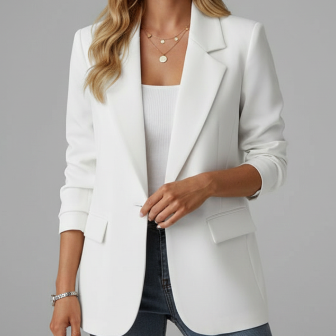 Charlotte | Blazer with Notched Lapel and Single Button