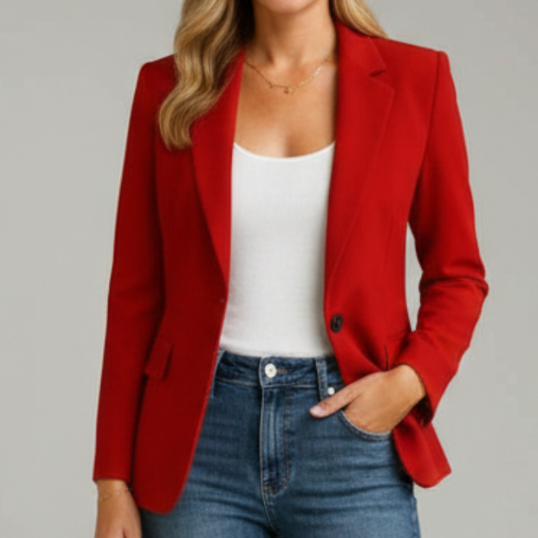 Charlotte | Blazer with Notched Lapel and Single Button