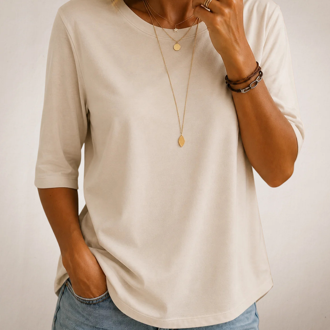 Harper | Relaxed Everyday Half-Sleeve Tee