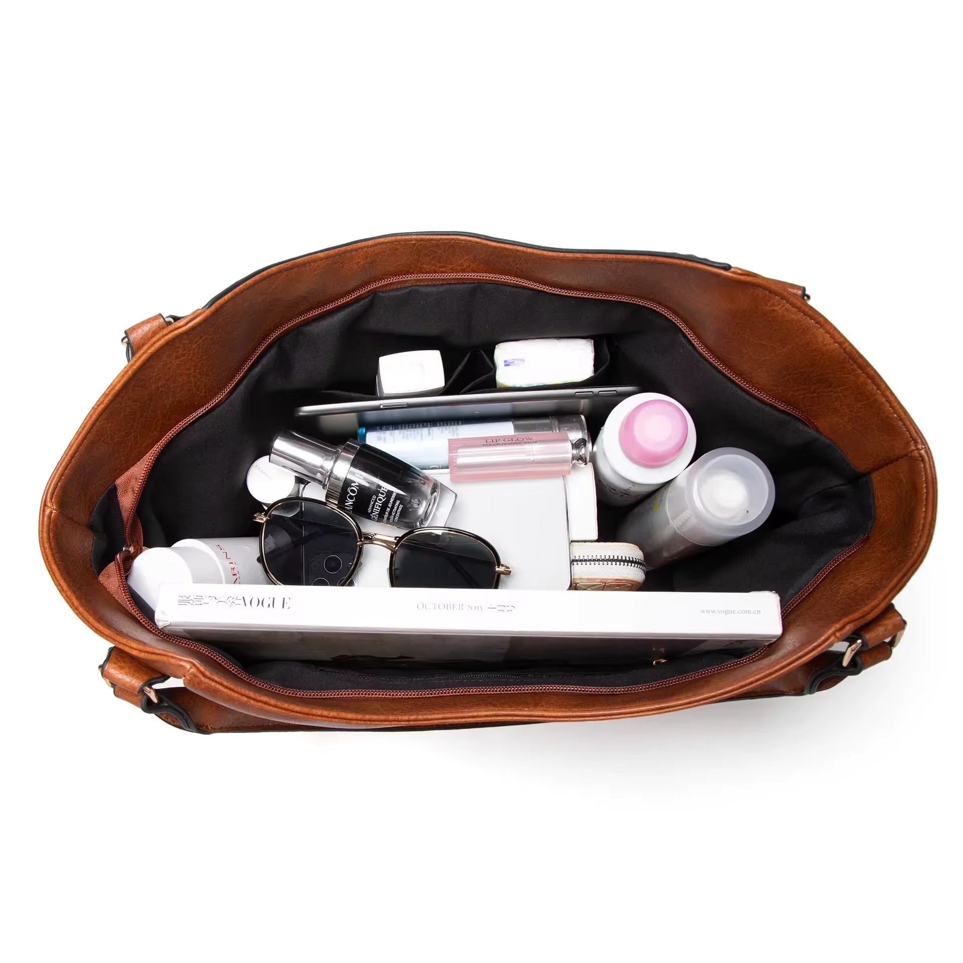Mireille™ Women’s Leather Bag - Elegant Structured Everyday Style