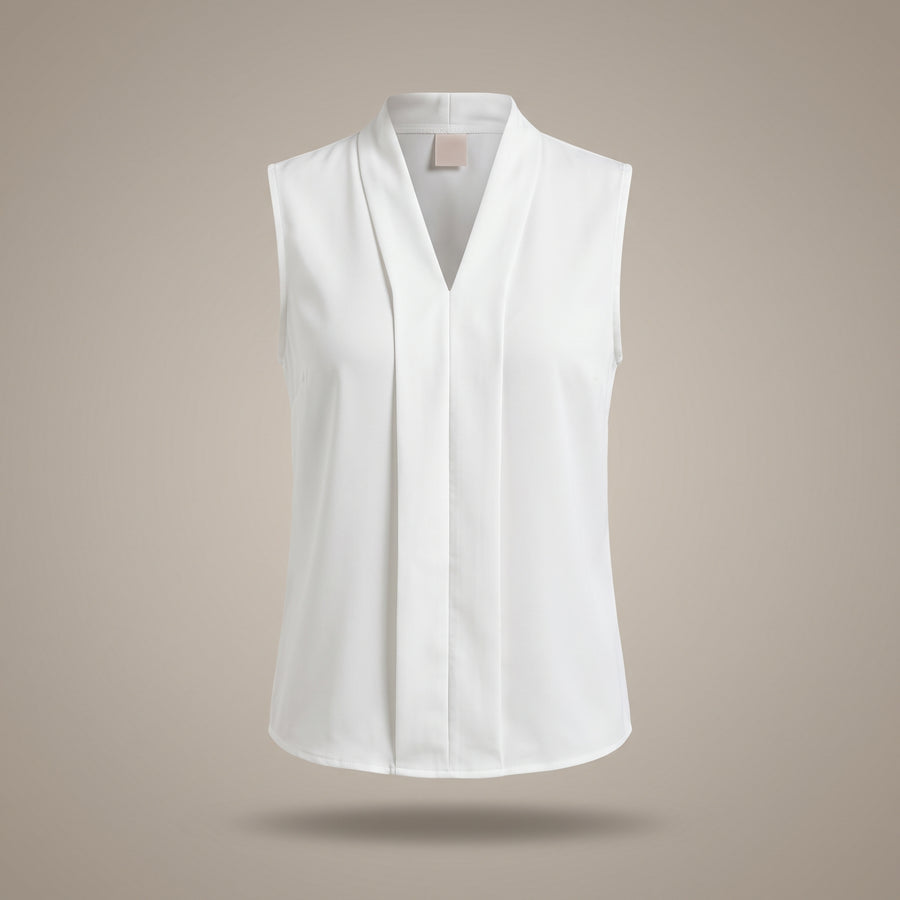 Rome | Sleeveless V-Neck Blouse