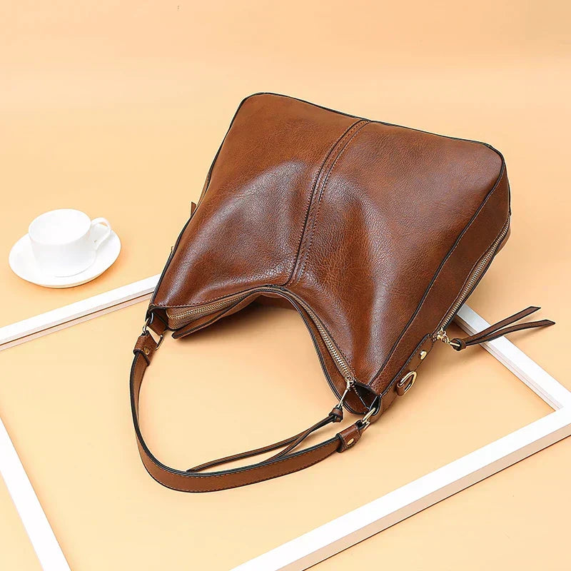 Romy™ Leather Shoulder Bag - Minimalist Everyday Luxe Style