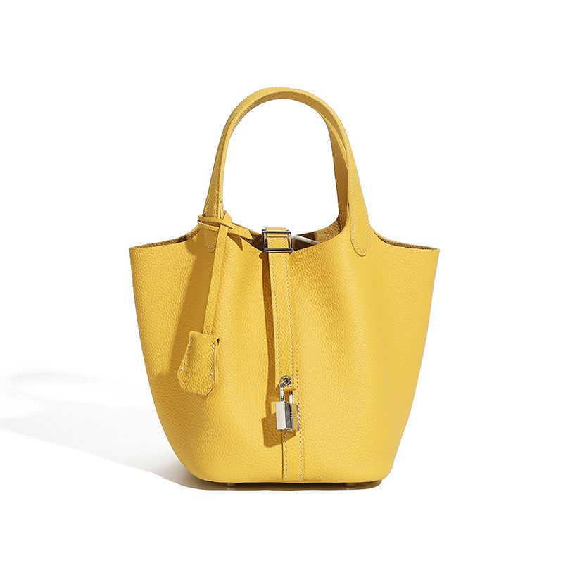 Elowen™ Genuine Leather Basket Bag - Woven Everyday Luxe Style