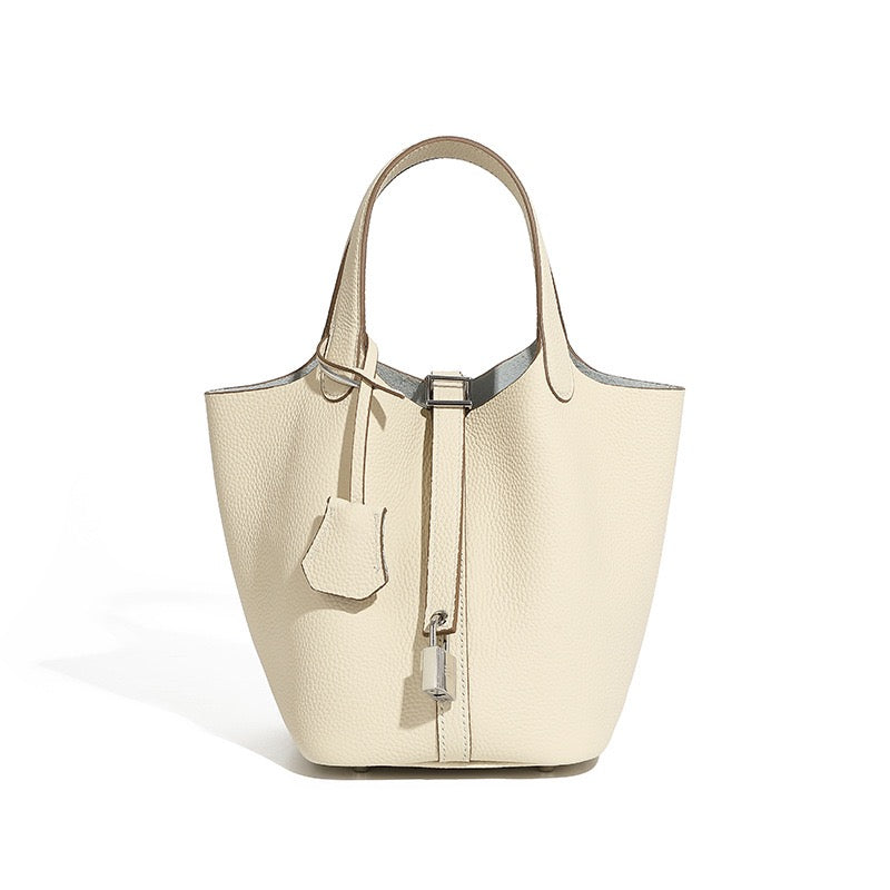 Elowen™ Genuine Leather Basket Bag - Woven Everyday Luxe Style