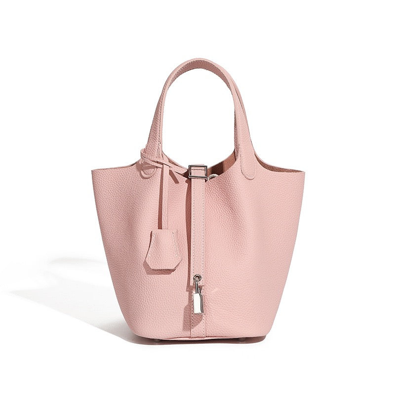 Elowen™ Genuine Leather Basket Bag - Woven Everyday Luxe Style
