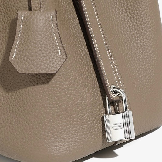 Elowen™ Genuine Leather Basket Bag - Woven Everyday Luxe Style