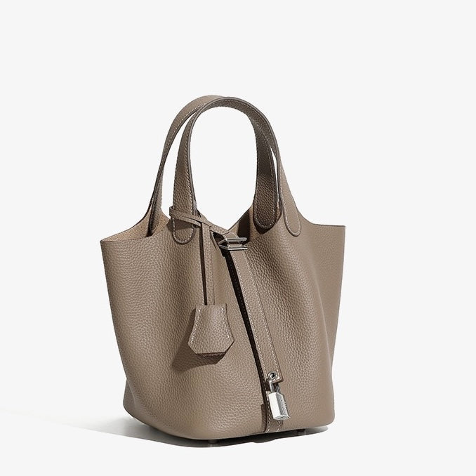 Elowen™ Genuine Leather Basket Bag - Woven Everyday Luxe Style