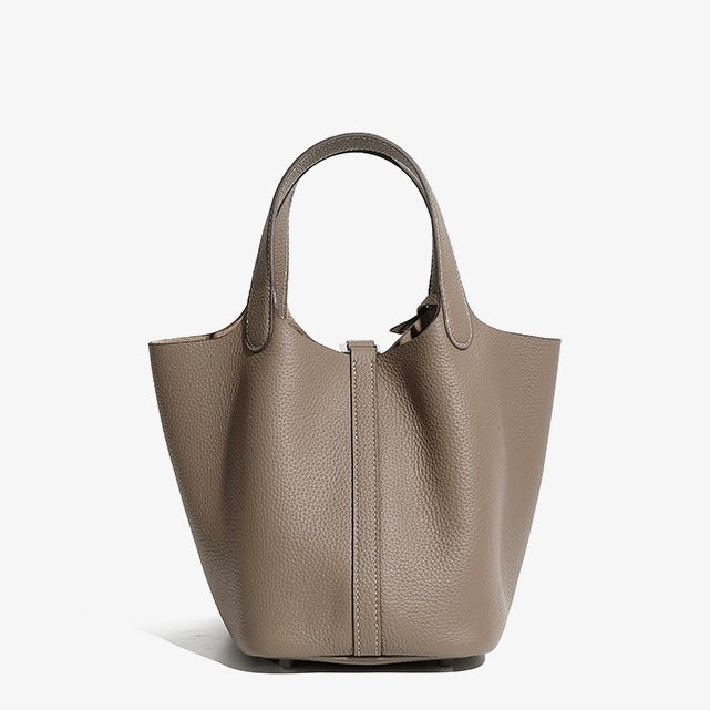 Elowen™ Genuine Leather Basket Bag - Woven Everyday Luxe Style