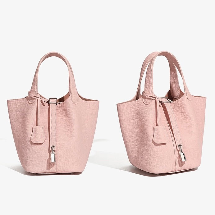 Elowen™ Genuine Leather Basket Bag - Woven Everyday Luxe Style