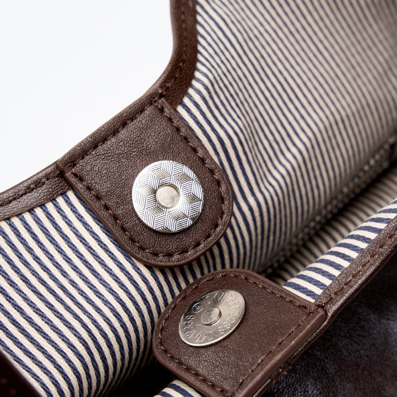Novia™ Minimalist Leather Tote Bag - Clean Everyday Essential Style