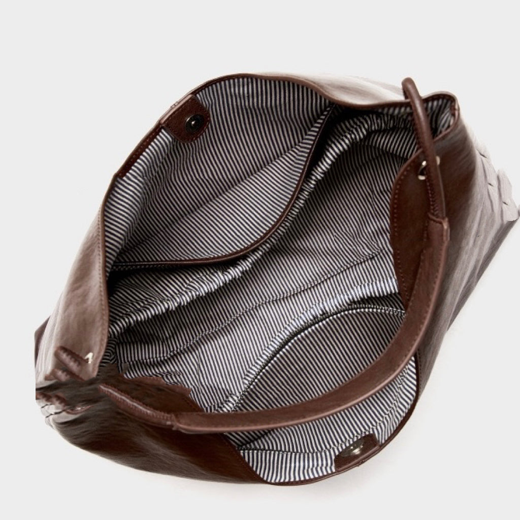 Novia™ Minimalist Leather Tote Bag - Clean Everyday Essential Style