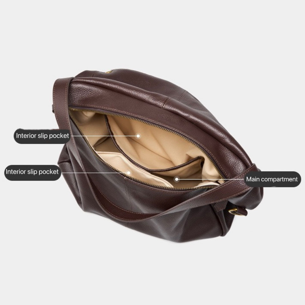 Burley™ Retro Leather Tote Bag - Vintage Everyday Carry Style