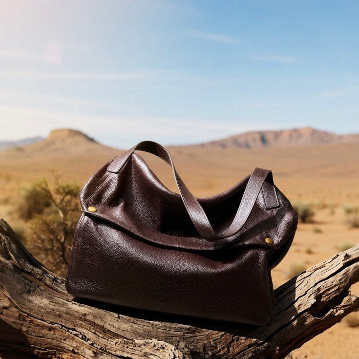Burley™ Retro Leather Tote Bag - Vintage Everyday Carry Style