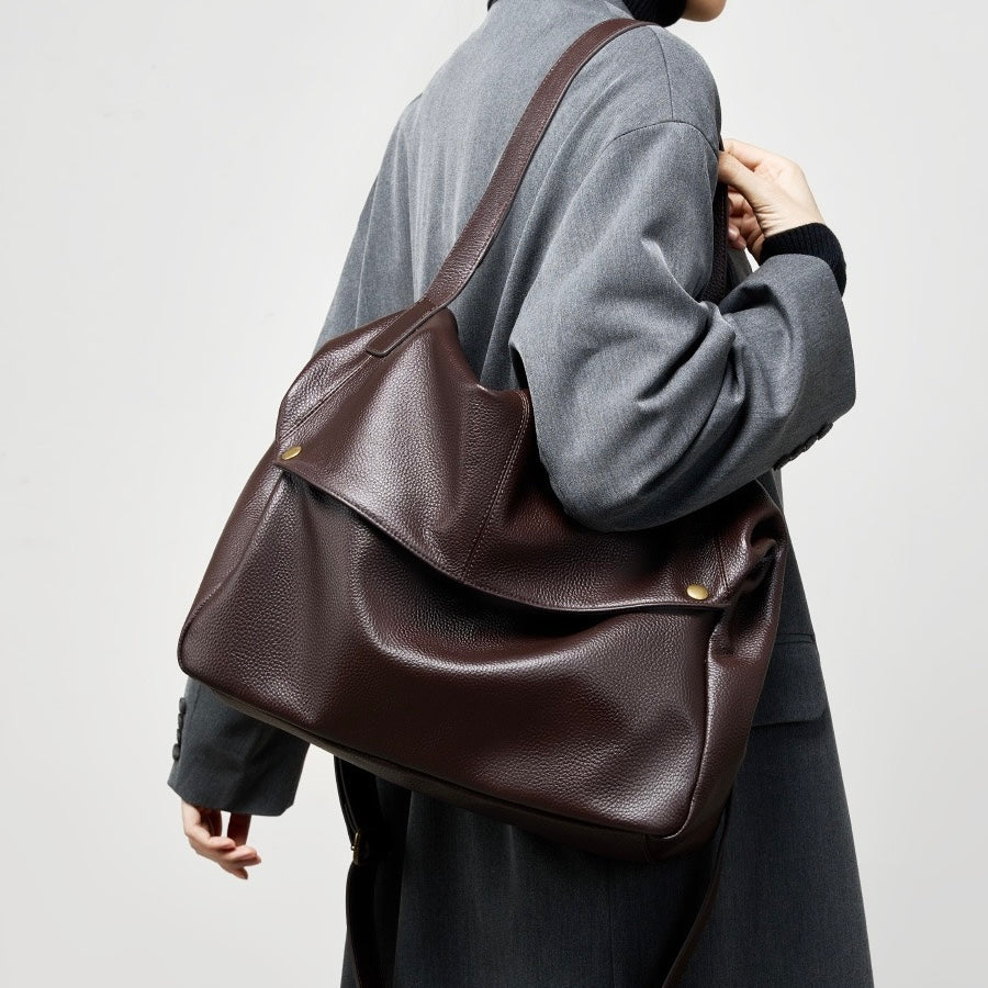 Burley™ Retro Leather Tote Bag - Vintage Everyday Carry Style