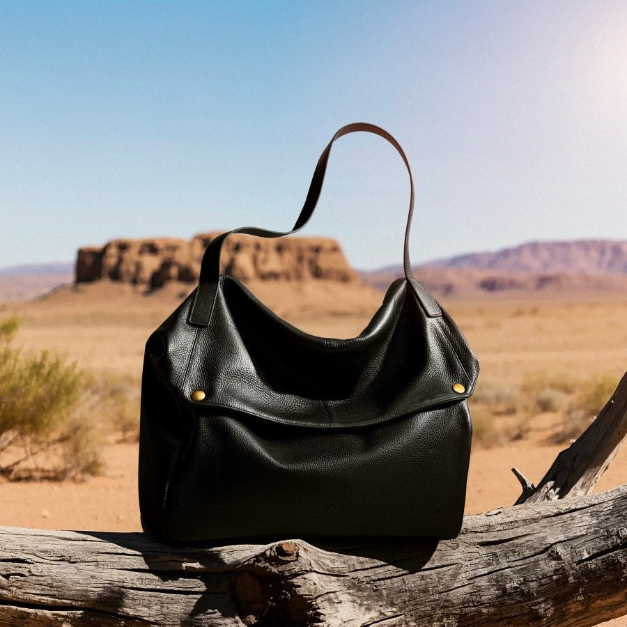 Burley™ Retro Leather Tote Bag - Vintage Everyday Carry Style