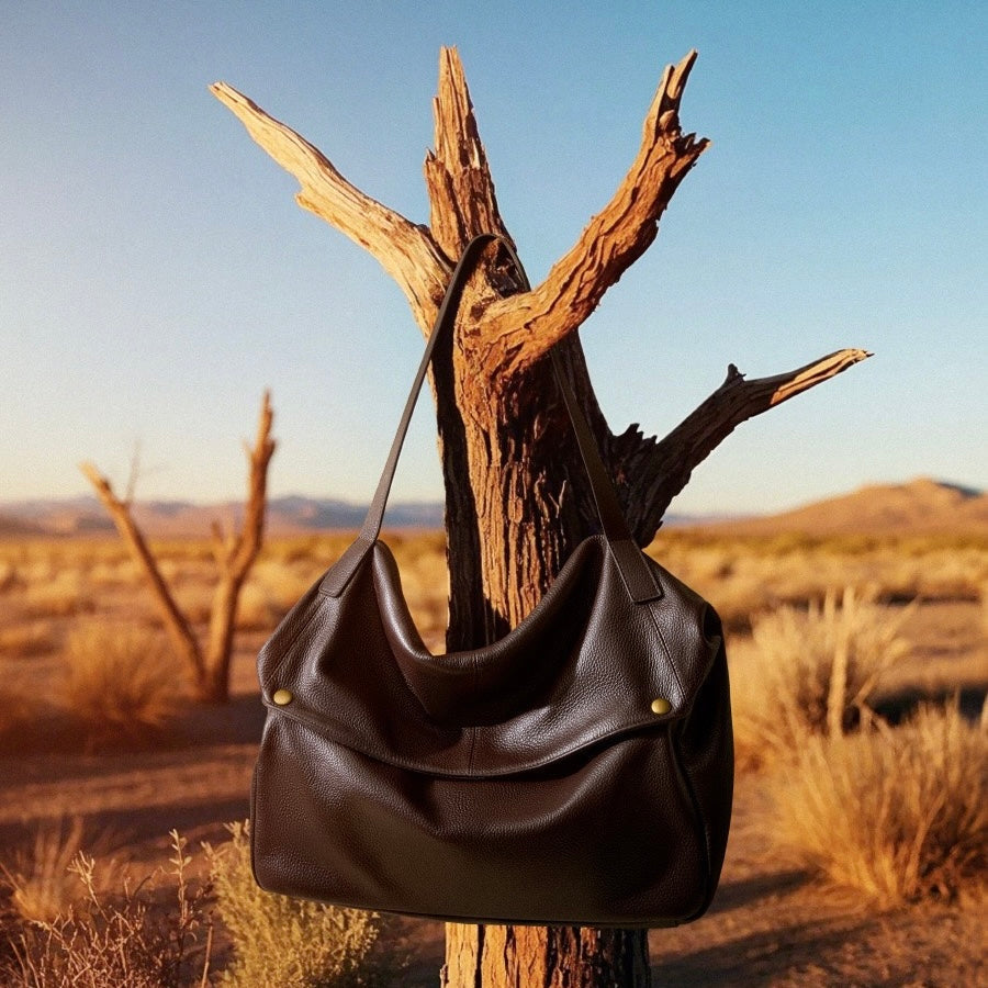 Burley™ Retro Leather Tote Bag - Vintage Everyday Carry Style