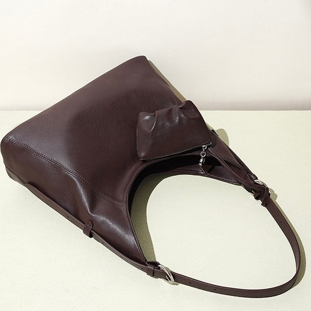 Nivara™ Genuine Leather Shoulder Bag - Minimalist Everyday Luxe Style