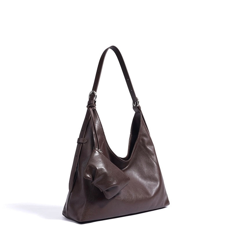 Nivara™ Genuine Leather Shoulder Bag - Minimalist Everyday Luxe Style