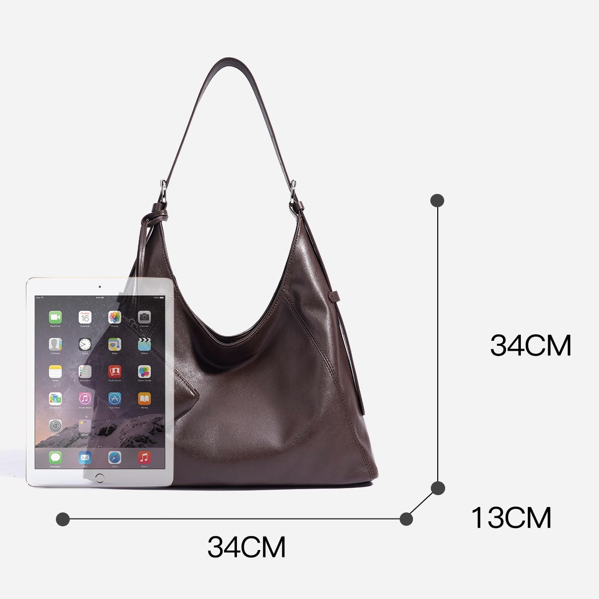 Nivara™ Genuine Leather Shoulder Bag - Minimalist Everyday Luxe Style