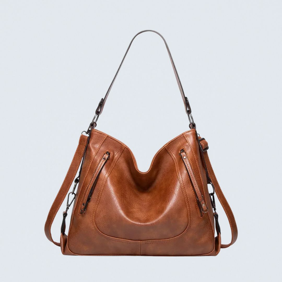 Ines™ Casual Leather Bag - Relaxed Everyday Functional Style