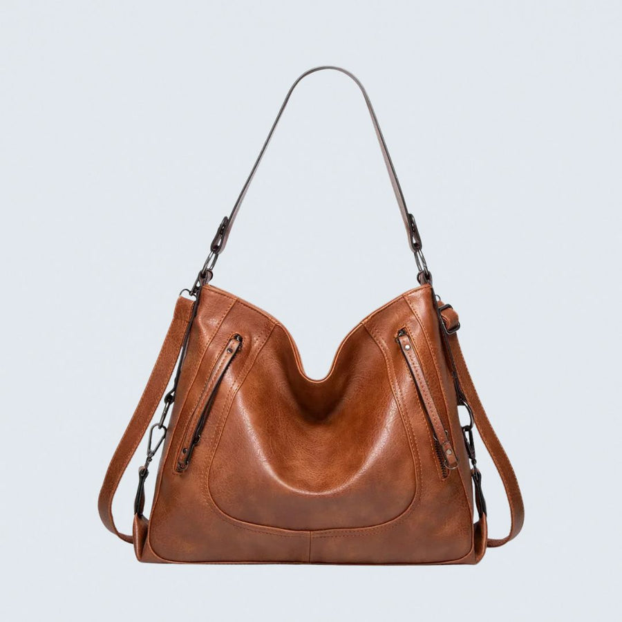 Ines™ Casual Leather Bag - Relaxed Everyday Functional Style