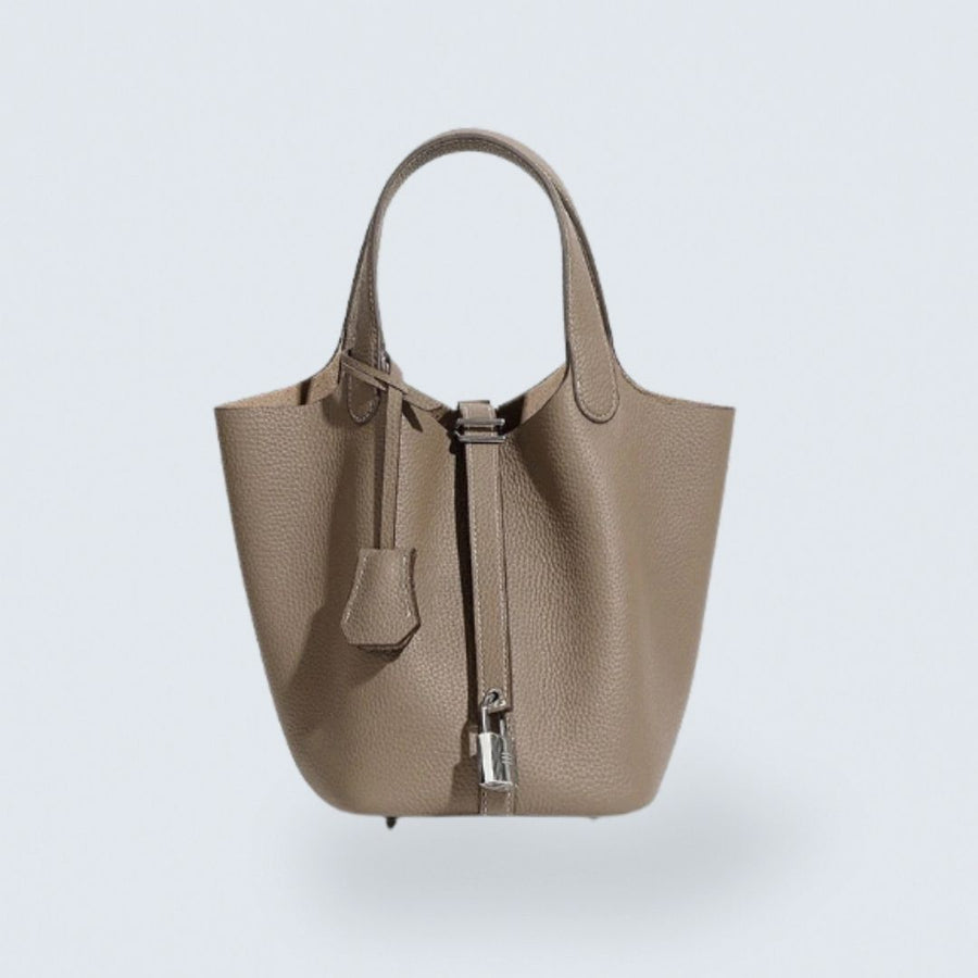 Elowen™ Genuine Leather Basket Bag - Woven Everyday Luxe Style