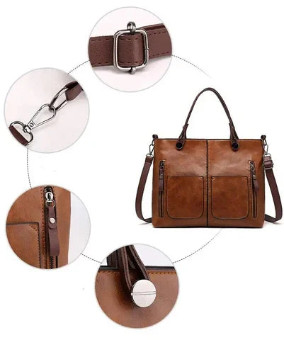 Thalia™ Stylish Leather Bag - Elegant Everyday Minimalist Style