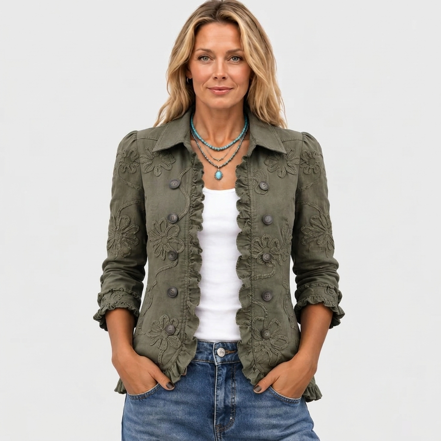Kamberly™ - Bohemian Floral Embroidered Jacket