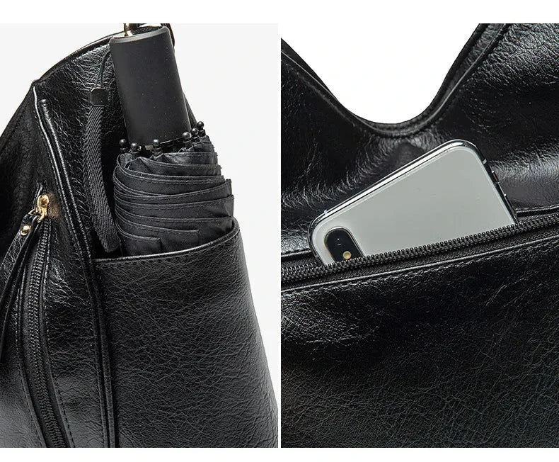 Bente™ Elegant Leather Bag - Minimalist Everyday Luxe Style