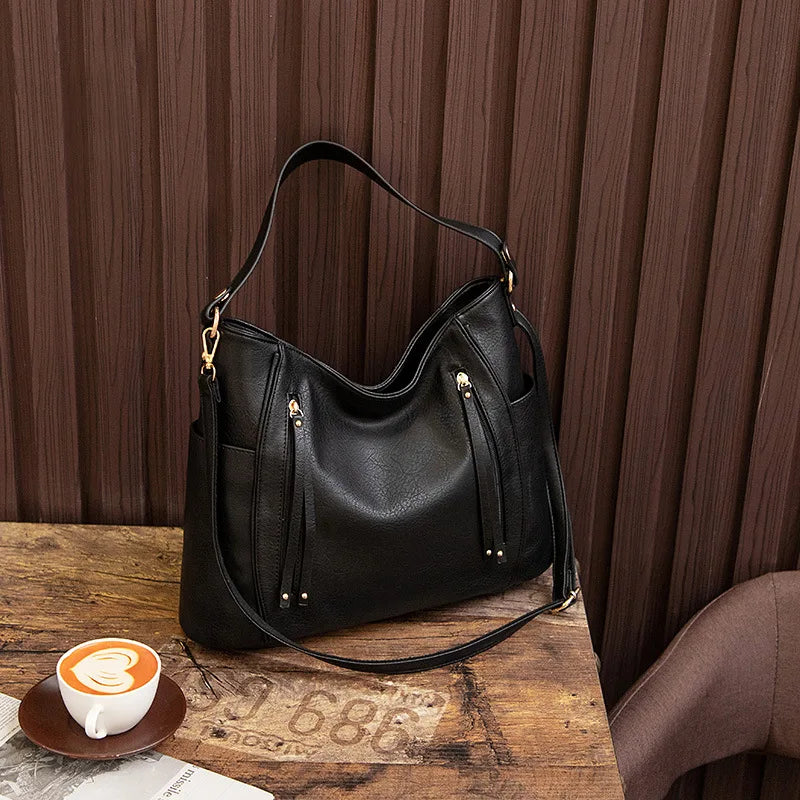 Bente™ Elegant Leather Bag - Minimalist Everyday Luxe Style