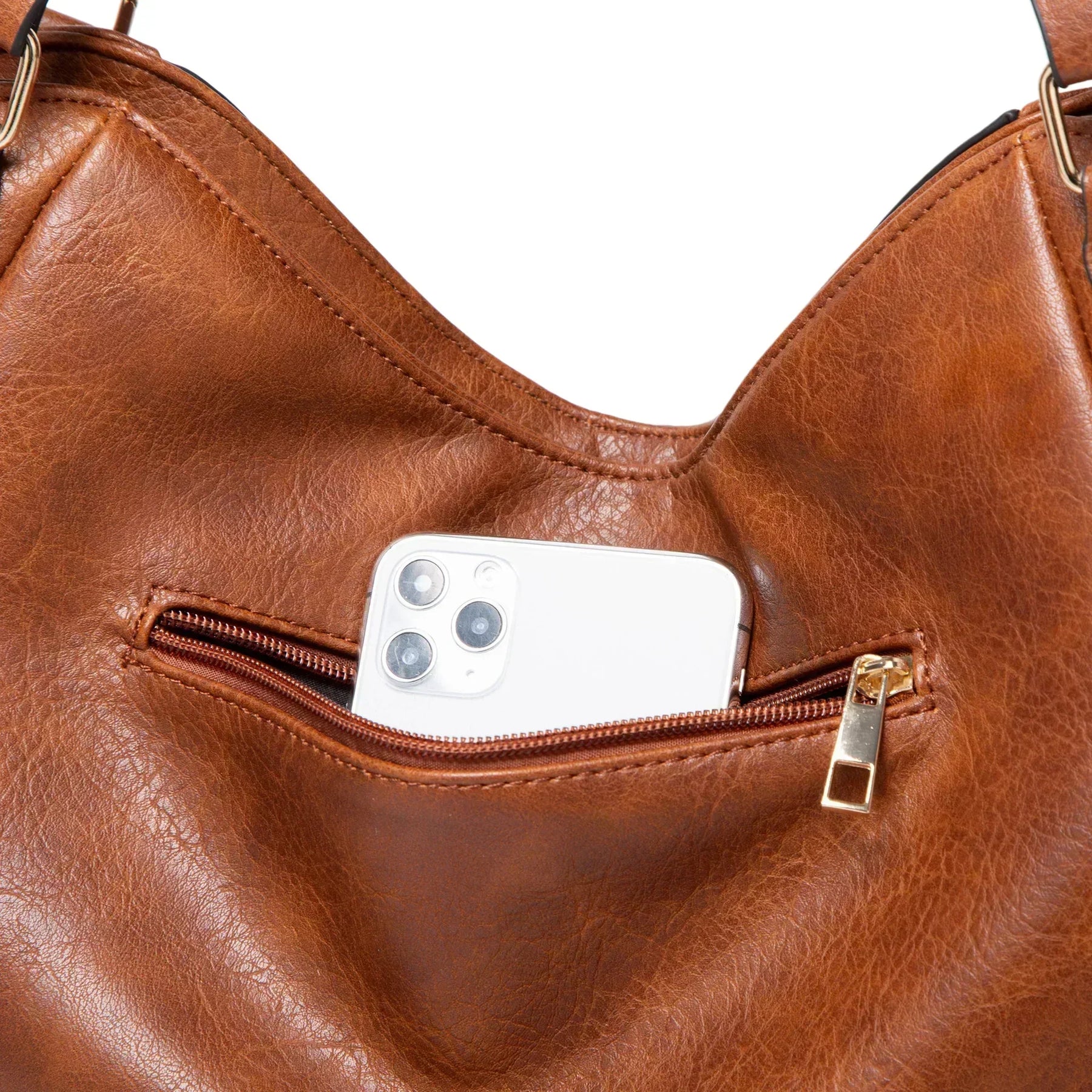 Mireille™ Women’s Leather Bag - Elegant Structured Everyday Style