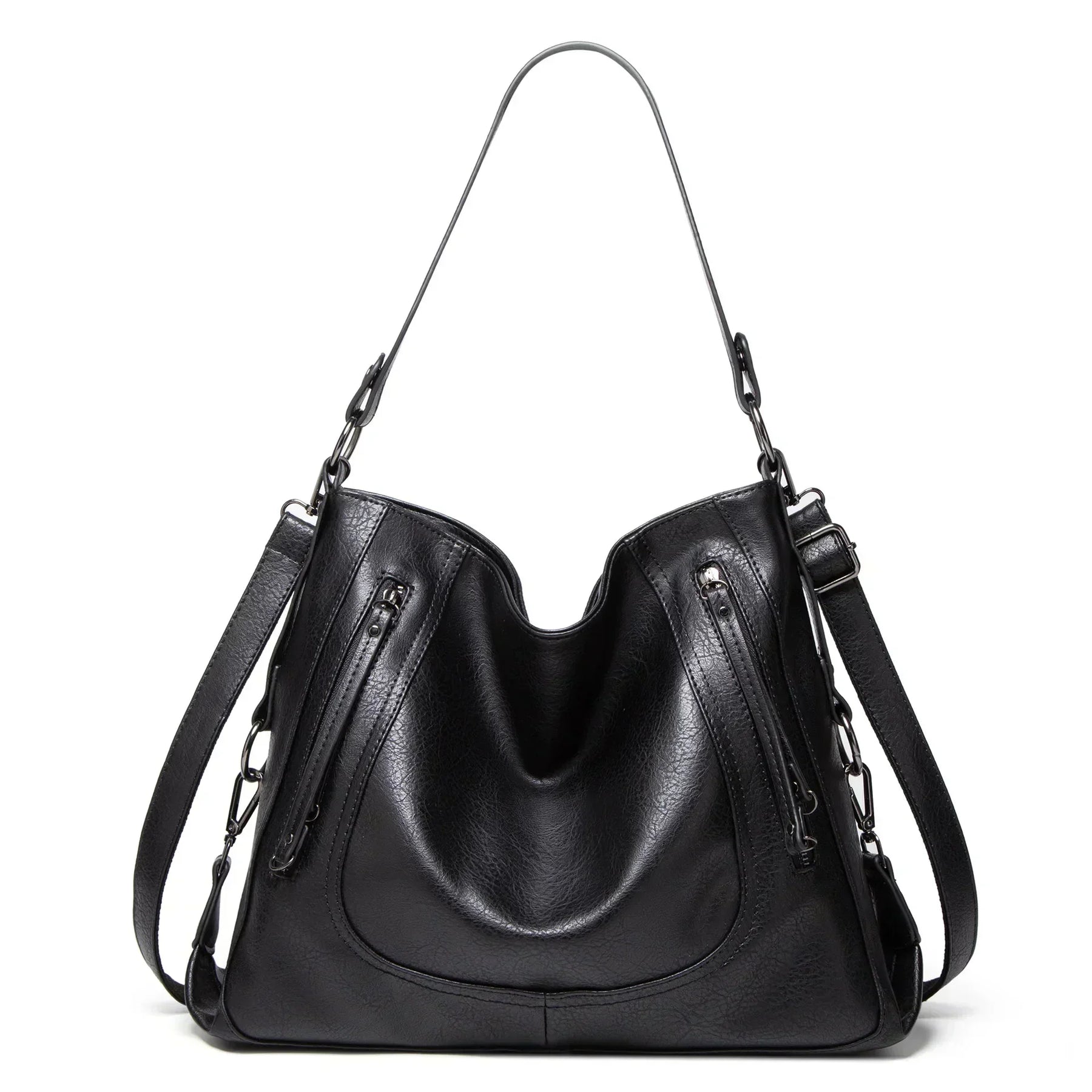 Ines™ Casual Leather Bag - Relaxed Everyday Functional Style