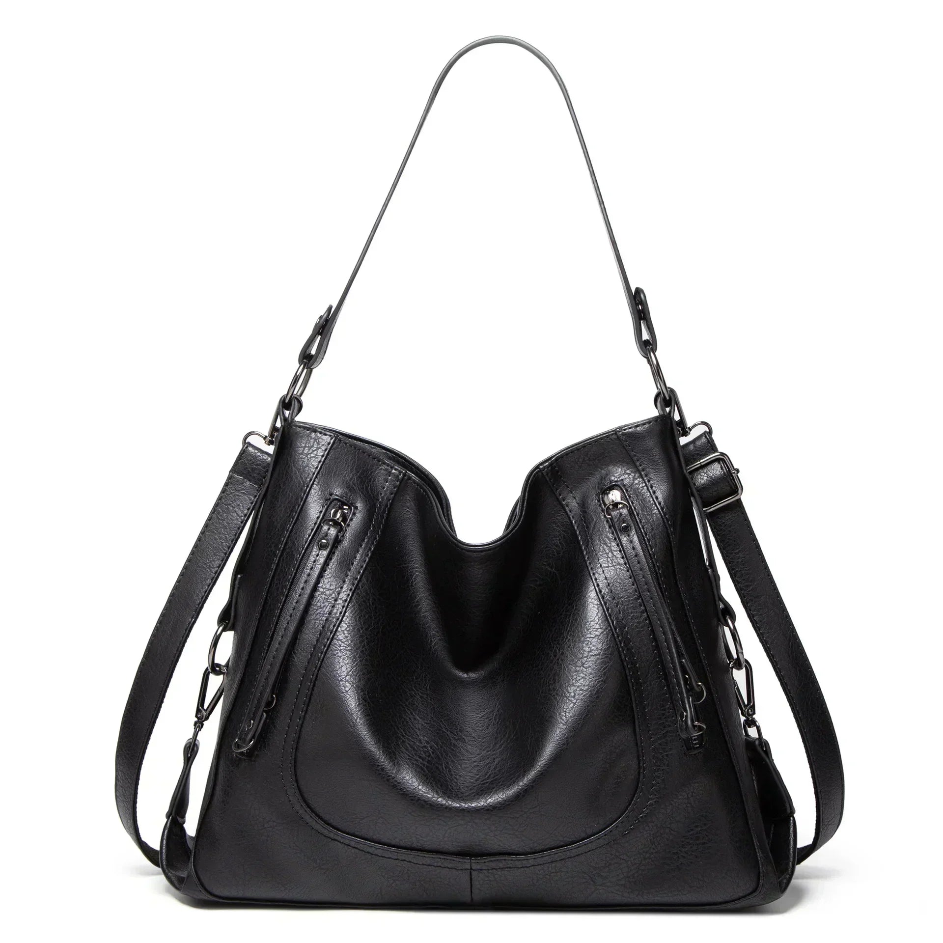 Ines™ Casual Leather Bag - Relaxed Everyday Functional Style