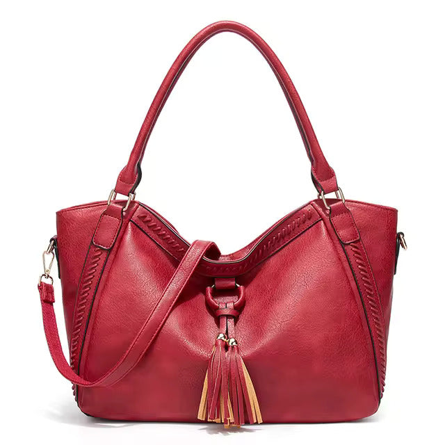 Mireille™ Women’s Leather Bag - Elegant Structured Everyday Style