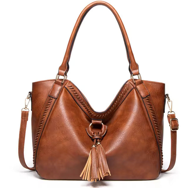 Mireille™ Women’s Leather Bag - Elegant Structured Everyday Style