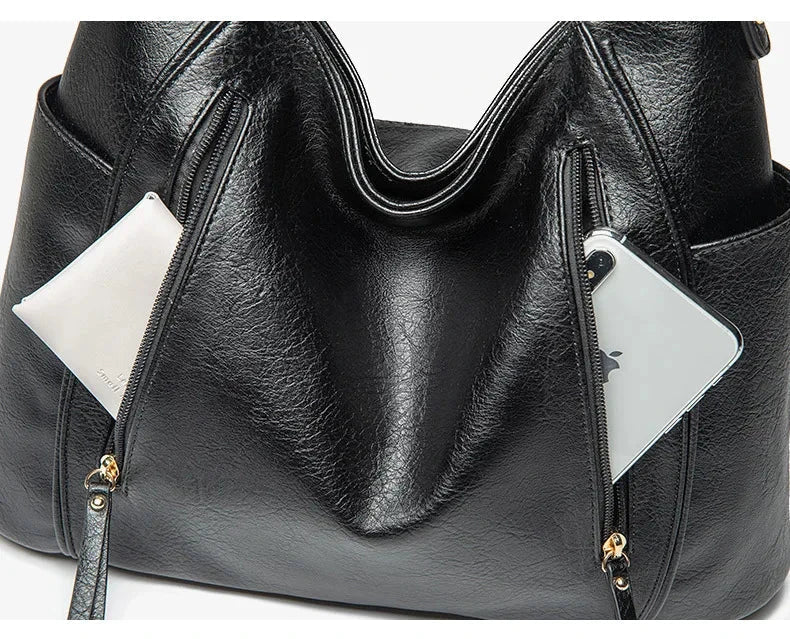 Bente™ Elegant Leather Bag - Minimalist Everyday Luxe Style
