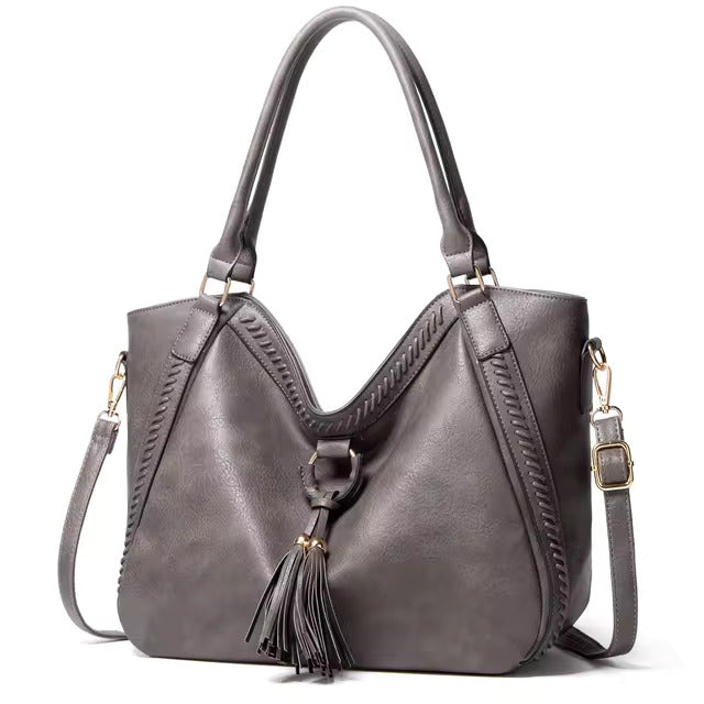 Mireille™ Women’s Leather Bag - Elegant Structured Everyday Style