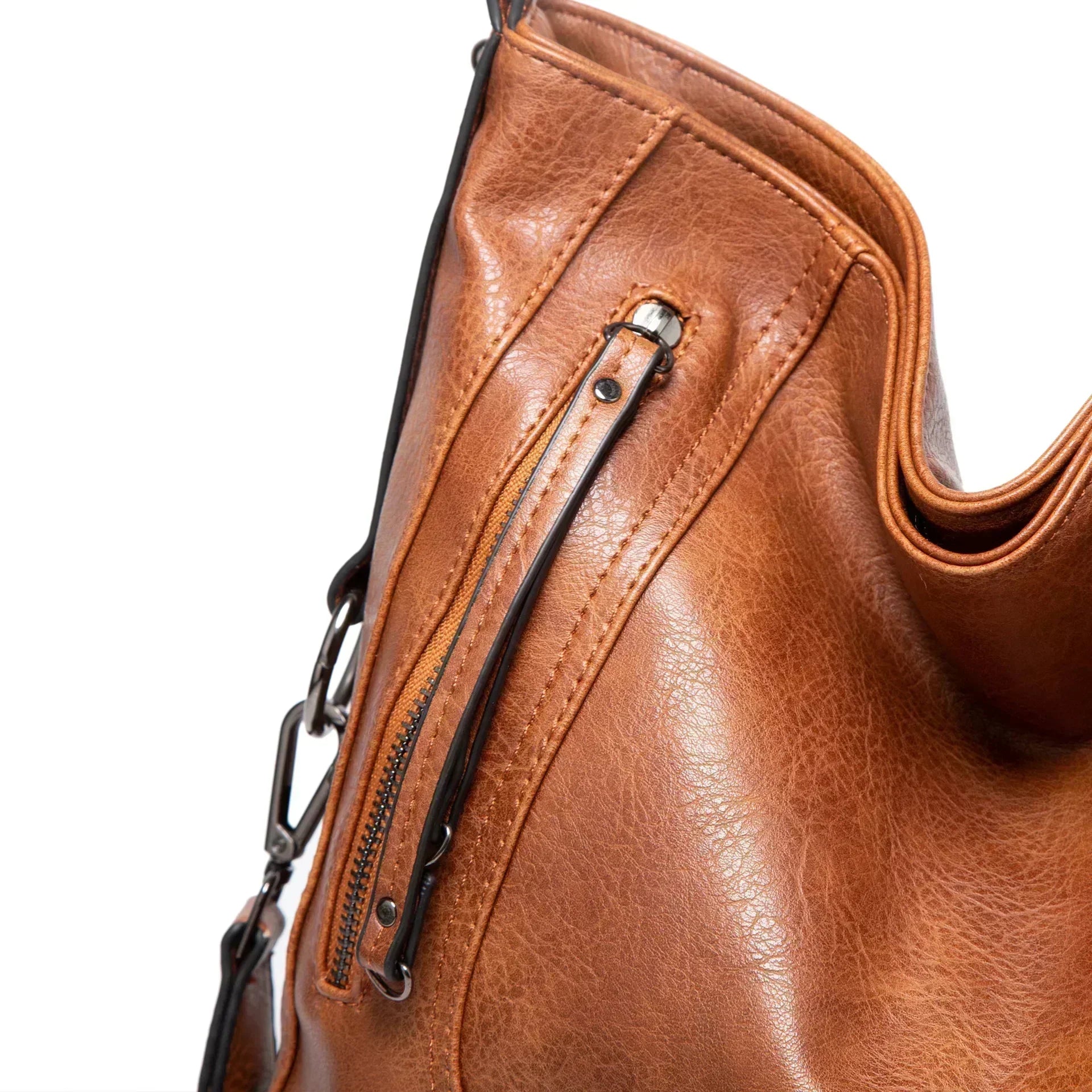 Ines™ Casual Leather Bag - Relaxed Everyday Functional Style
