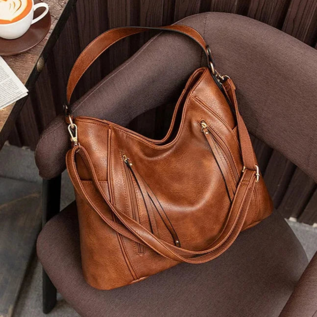 Bente™ Elegant Leather Bag - Minimalist Everyday Luxe Style