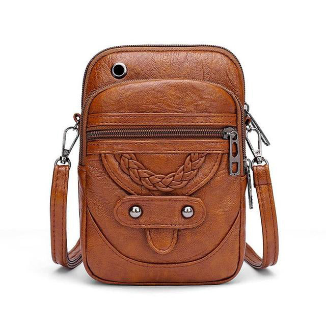 Carice™ Vintage Leather Bag - Timeless Retro Everyday Style