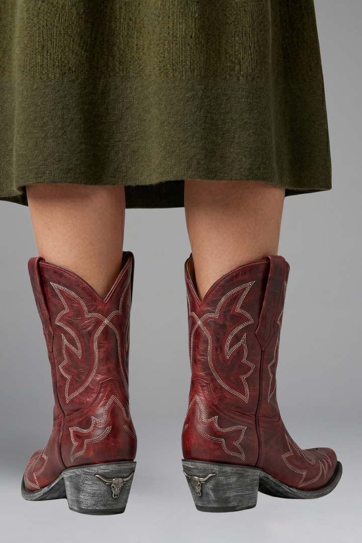 Olivia | Boots with Embroidered Detailing