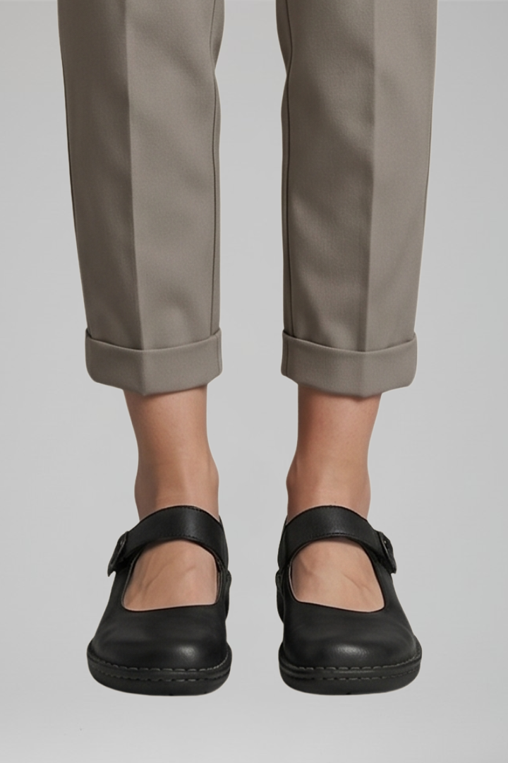 Joan | Orthopaedic Mary Jane Flats with Strap Closure
