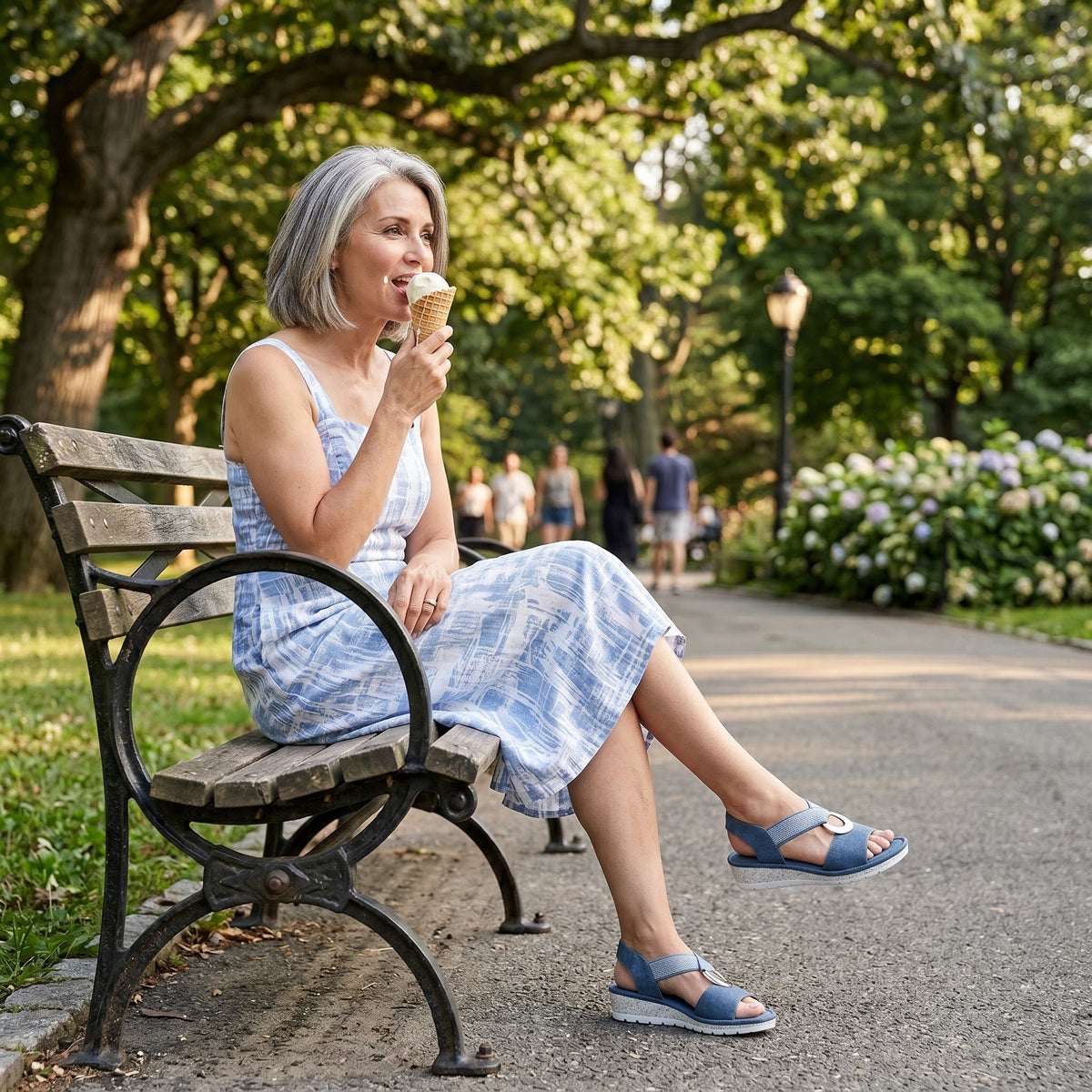 Gabriela | Textured Comfort Sandals