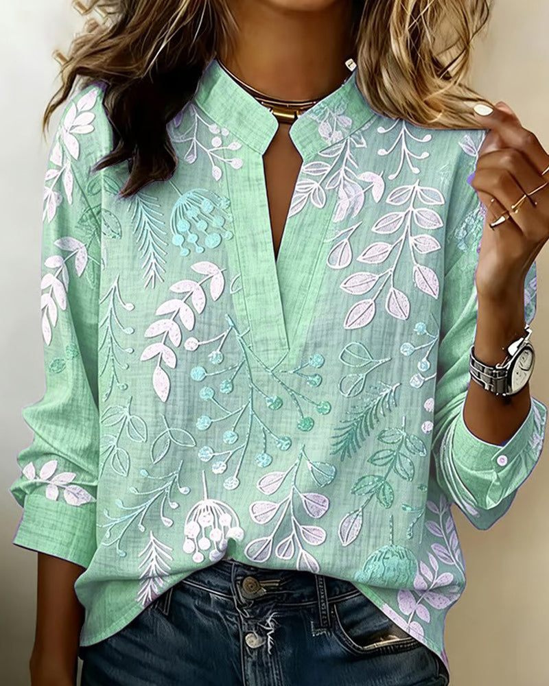 Brielle | Floral Soft-Touch Blouse